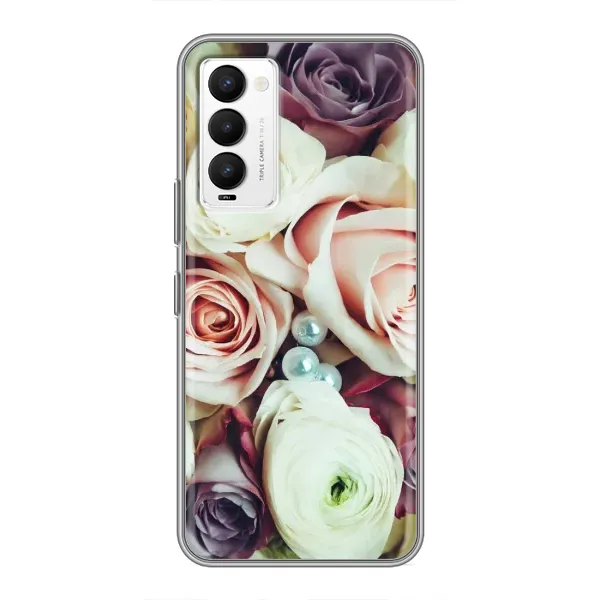 Чехол с рисунком «Букет РОЗ» для TECNO Camon 18 / Camon 18P Чехол с рисунком «Букет РОЗ» для TECNO Camon 18 / Camon 18P