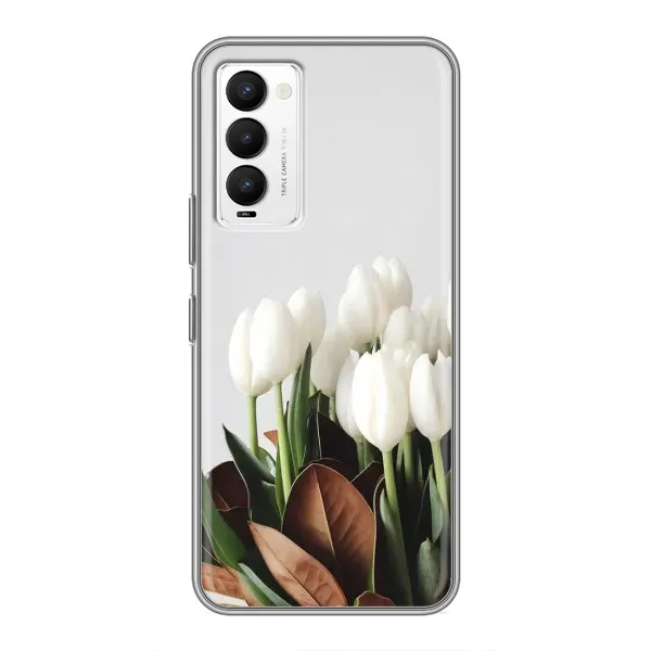 Чехол с рисунком «Букет тюльпанов» для TECNO Camon 18 / Camon 18P Чехол с рисунком «Букет тюльпанов» для TECNO Camon 18 / Camon 18P