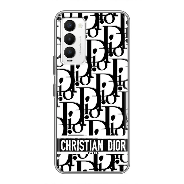 Чехол с рисунком «Christian Dior» для TECNO Camon 18 / Camon 18P Чехол с рисунком «Christian Dior» для TECNO Camon 18 / Camon 18P
