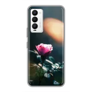 Чехлы с принтом Розочки для Tecno Camon 18 / Camon 18P (Цветок ночной)