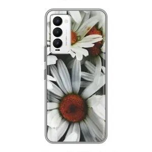 Чохол з ромашками на Tecno Camon 18 / Camon 18P (Квіти Ромашки)