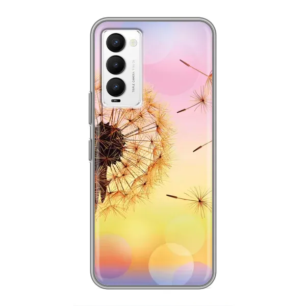 Чехол с рисунком «Цветок-одуванчик» для TECNO Camon 18 / Camon 18P Чехол с рисунком «Цветок-одуванчик» для TECNO Camon 18 / Camon 18P