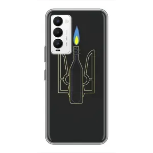 Чехол с картинкой (Патриотический ГЕРБ) на Tecno Camon 18 / Camon 18P (Герб - Молотова)