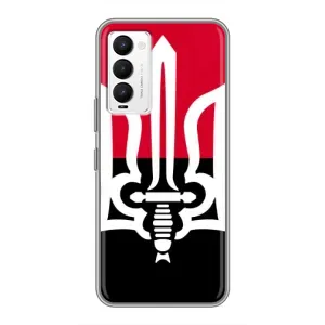 Чохли УПА (Червоно-Чорний) на Tecno Camon 18 / Camon 18P (Герб України)