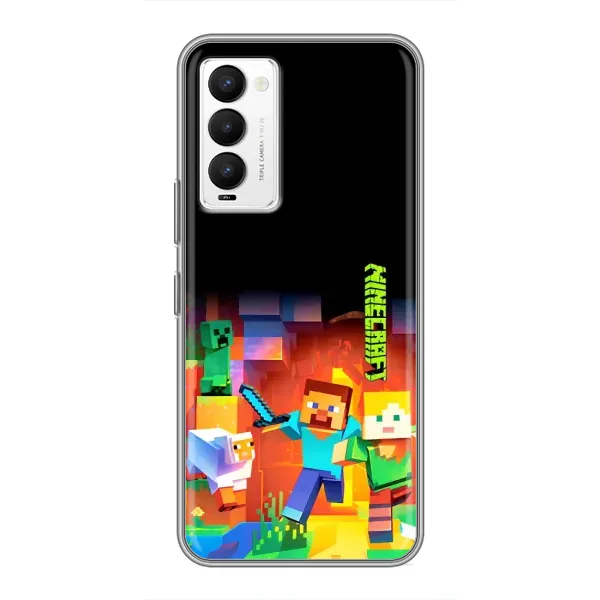 Чохол з малюнком «Герой Майнкрафт» для TECNO Camon 18 / Camon 18P Чохол з малюнком «Герой Майнкрафт» для TECNO Camon 18 / Camon 18P