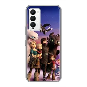 Чехол дракон Беззубик для Tecno Camon 18 / Camon 18P (Герои дракона)