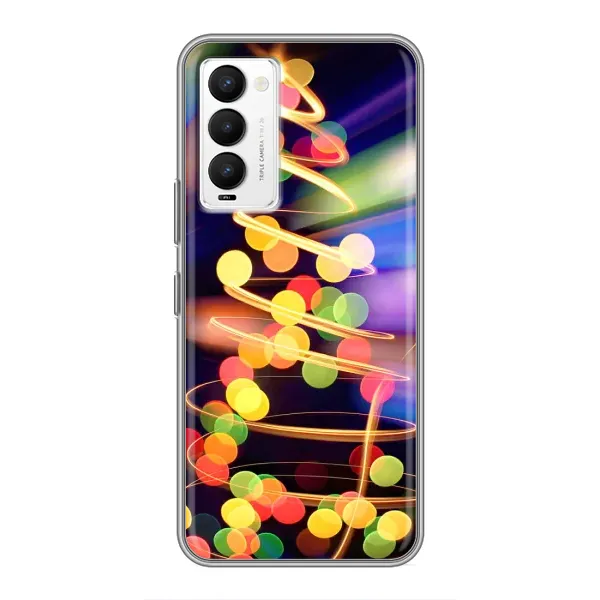 Чехол с рисунком «Гирлянды» для TECNO Camon 18 / Camon 18P Чехол с рисунком «Гирлянды» для TECNO Camon 18 / Camon 18P