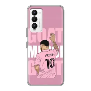 Чехлы Лео Месси в Майами на Tecno Camon 18 / Camon 18P (GOAT MESSI)