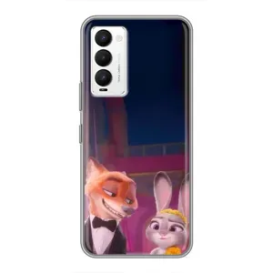 Силиконовый чехол с принтом Зоотрополіс для Tecno Camon 18 / Camon 18P (Главные герои)