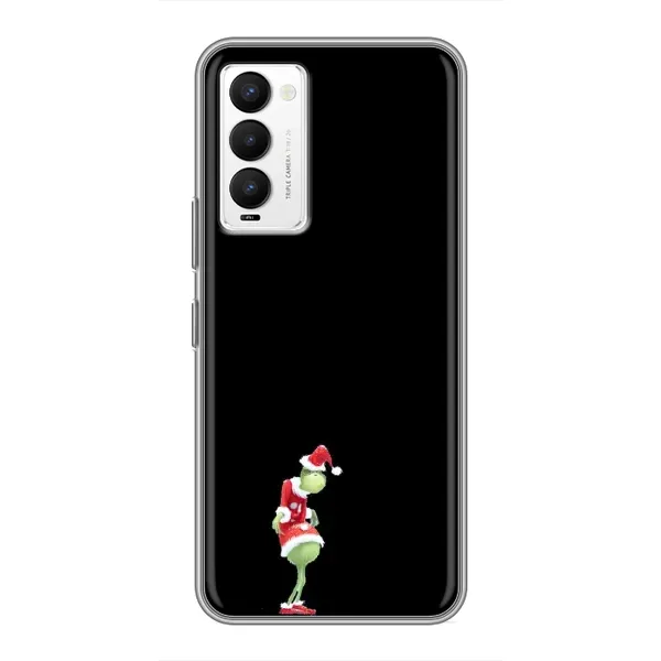 Чехол с рисунком «Гринч на чорном» для TECNO Camon 18 / Camon 18P Чехол с рисунком «Гринч на чорном» для TECNO Camon 18 / Camon 18P