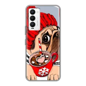 Бампер для Tecno Camon 18 / Camon 18P з картинкою "Песики" (Сумний собака)