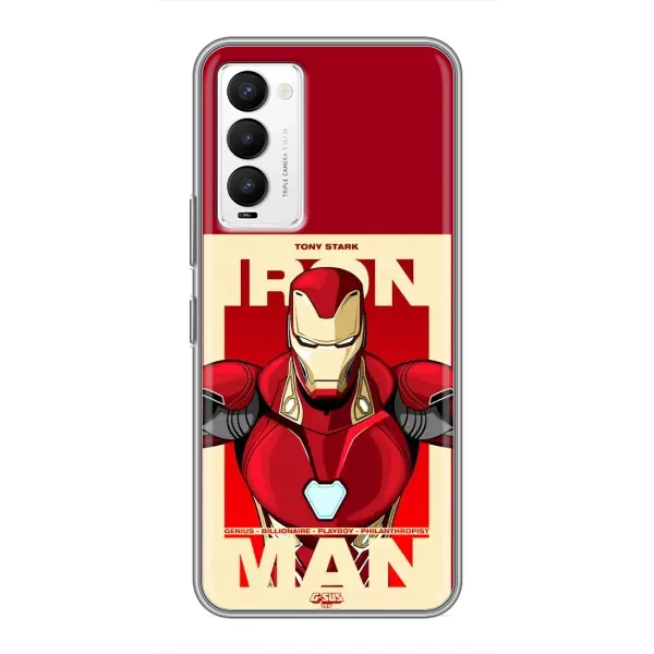 Чехол с рисунком «Iron man» для TECNO Camon 18 / Camon 18P Чехол с рисунком «Iron man» для TECNO Camon 18 / Camon 18P