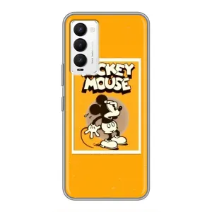 Чехлы с принтом Микки Маус на Tecno Camon 18 / Camon 18P (Испуганный Микки)