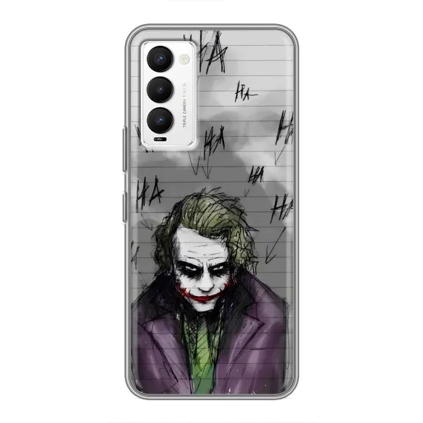 Чехол с рисунком «Joker клоун» для TECNO Camon 18 / Camon 18P Чехол с рисунком «Joker клоун» для TECNO Camon 18 / Camon 18P