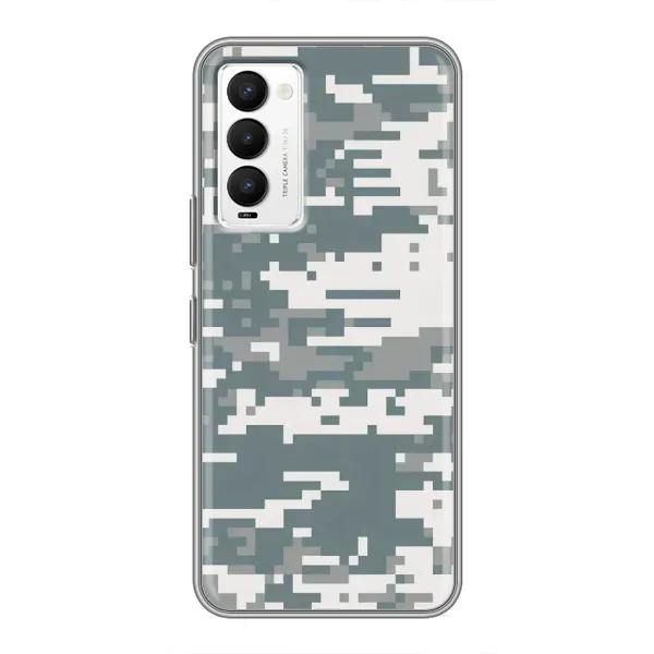 Чехол с рисунком «Камуфляжный Хаки» для TECNO Camon 18 / Camon 18P Чехол с рисунком «Камуфляжный Хаки» для TECNO Camon 18 / Camon 18P
