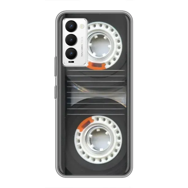 Чехол с рисунком «Кассета магнитофона» для TECNO Camon 18 / Camon 18P Чехол с рисунком «Кассета магнитофона» для TECNO Camon 18 / Camon 18P