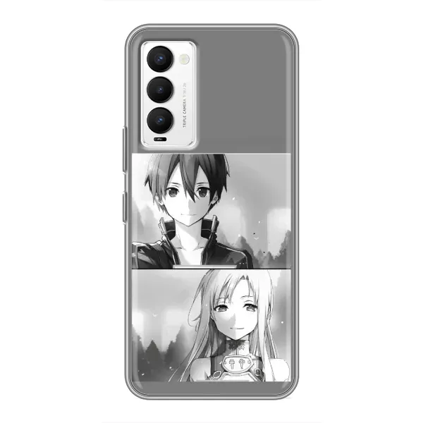 Чехол с рисунком «Кирито-Асуна» для TECNO Camon 18 / Camon 18P Чехол с рисунком «Кирито-Асуна» для TECNO Camon 18 / Camon 18P