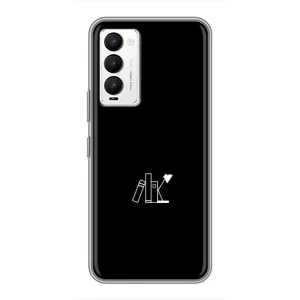 Чохол з картинками на чорному фоні для Tecno Camon 18 / Camon 18P (Книжки)