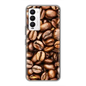 Чехол с изображением  вкусной еды для Tecno Camon 18 / Camon 18P (Кофе)