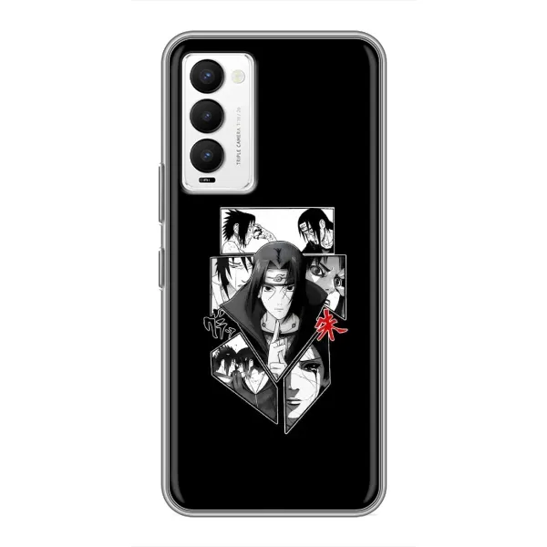Чехол с рисунком «Коллаж Итачи» для TECNO Camon 18 / Camon 18P Чехол с рисунком «Коллаж Итачи» для TECNO Camon 18 / Camon 18P