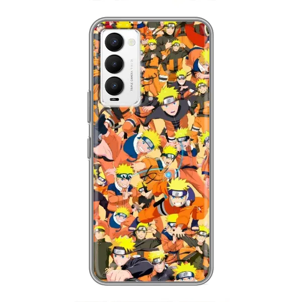 Чехол с рисунком «Коллаж Наруто» для TECNO Camon 18 / Camon 18P Чехол с рисунком «Коллаж Наруто» для TECNO Camon 18 / Camon 18P