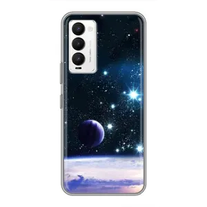 Чехол (ТПУ) с планетами на Tecno Camon 18 / Camon 18P (Космический вид)