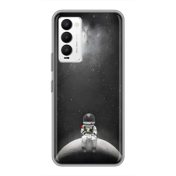 Чехол с рисунком «Космонавт романтик» для TECNO Camon 18 / Camon 18P Чехол с рисунком «Космонавт романтик» для TECNO Camon 18 / Camon 18P