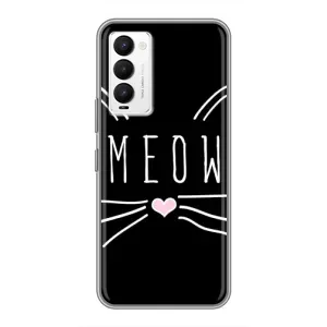 Бампер с изображением Котиков для Техно Камон 18 / 18р (КОТИК MEOW)