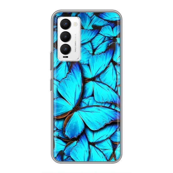 Чехол с рисунком «Крылья бабочек» для TECNO Camon 18 / Camon 18P Чехол с рисунком «Крылья бабочек» для TECNO Camon 18 / Camon 18P