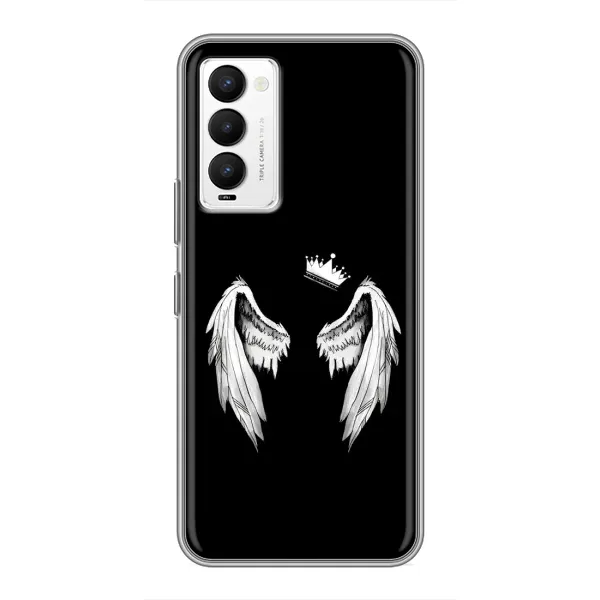 Чехол с рисунком «Крылья и корона» для TECNO Camon 18 / Camon 18P Чехол с рисунком «Крылья и корона» для TECNO Camon 18 / Camon 18P
