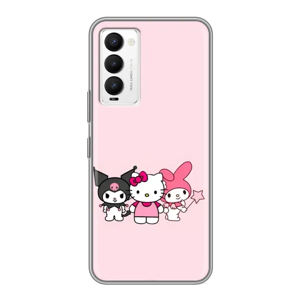 Чехол с рисунком «Куроми Мелоди Китти» для TECNO Camon 18 / Camon 18P Чехол с рисунком «Куроми Мелоди Китти» для TECNO Camon 18 / Camon 18P