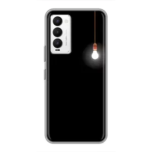 Чохол з картинками на чорному фоні для Tecno Camon 18 / Camon 18P (Лампочка)