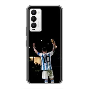 Чехлы Лео Месси Аргентина для Tecno Camon 18 / Camon 18P (Лео Чемпион)