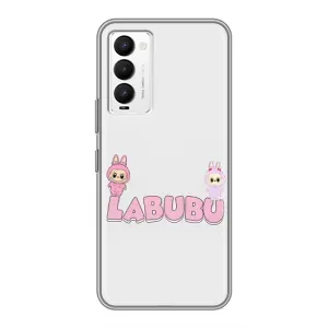 Чехол с принтом Лабубу для Tecno Camon 18 / Camon 18P (Логотип Лабубу)