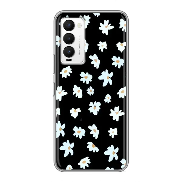 Чехол с рисунком «Маленькие ромашки» для TECNO Camon 18 / Camon 18P Чехол с рисунком «Маленькие ромашки» для TECNO Camon 18 / Camon 18P