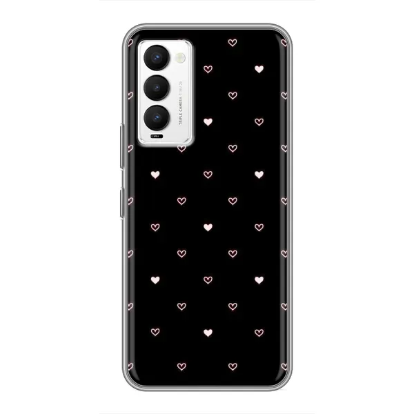 Чехол с рисунком «Маленькие сердечки» для TECNO Camon 18 / Camon 18P Чехол с рисунком «Маленькие сердечки» для TECNO Camon 18 / Camon 18P
