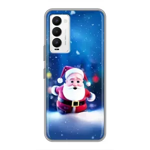 Чохли на Новий Рік Tecno Camon 18 / Camon 18P (Маленький Дід Мороз)