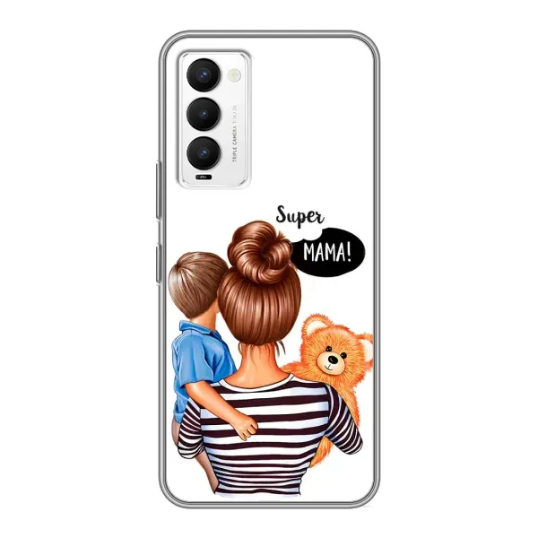 Чехол с рисунком «Мама и сын» для TECNO Camon 18 / Camon 18P Чехол с рисунком «Мама и сын» для TECNO Camon 18 / Camon 18P
