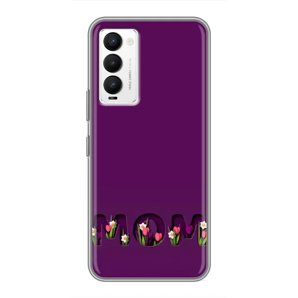 Чехол с рисунком «Мама с цветами» для TECNO Camon 18 / Camon 18P Чехол с рисунком «Мама с цветами» для TECNO Camon 18 / Camon 18P