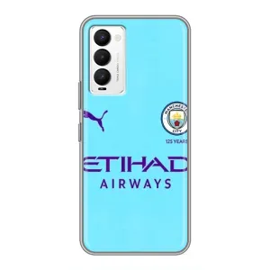 Силіконові Чохли з принтом Футбол на Tecno Camon 18 / Camon 18P (Man City)