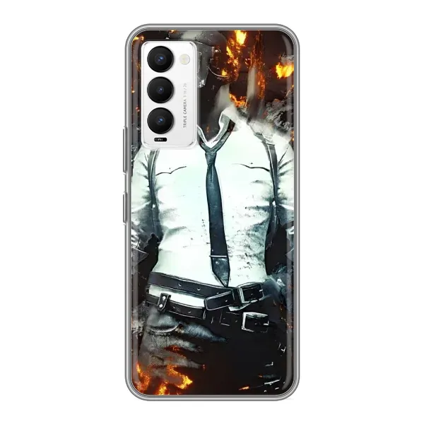 Чехол с рисунком «Man Пубг» для TECNO Camon 18 / Camon 18P Чехол с рисунком «Man Пубг» для TECNO Camon 18 / Camon 18P