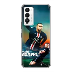 Чехол (TPU) с Футболистом на Tecno Camon 18 / Camon 18P (MBAPPE)