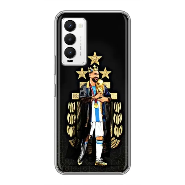 Чехол с рисунком «Месси король» для TECNO Camon 18 / Camon 18P