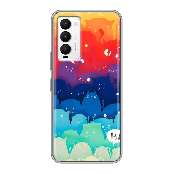 Чехол с рисунком «Mew» для TECNO Camon 18 / Camon 18P