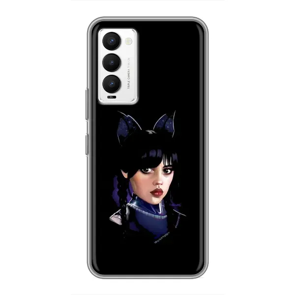 Чехол с рисунком «Милая Уэнсдей» для TECNO Camon 18 / Camon 18P Чехол с рисунком «Милая Уэнсдей» для TECNO Camon 18 / Camon 18P