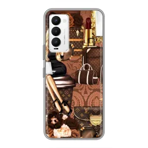 Чохол Стиль Louis Vuitton на Tecno Camon 18 / Camon 18P (Мода Луі Віттон)