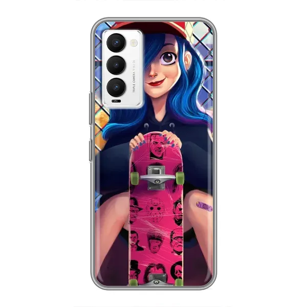 Чехол с рисунком «Модная девушка» для TECNO Camon 18 / Camon 18P
