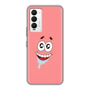 Чехлы с Патриком на Tecno Camon 18 / Camon 18P (Мордочка Патрика)