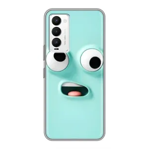 Чохли (ТПУ) (смішні стікери) для Tecno Camon 18 / Camon 18P (Кумедне м'ятне обличчя)