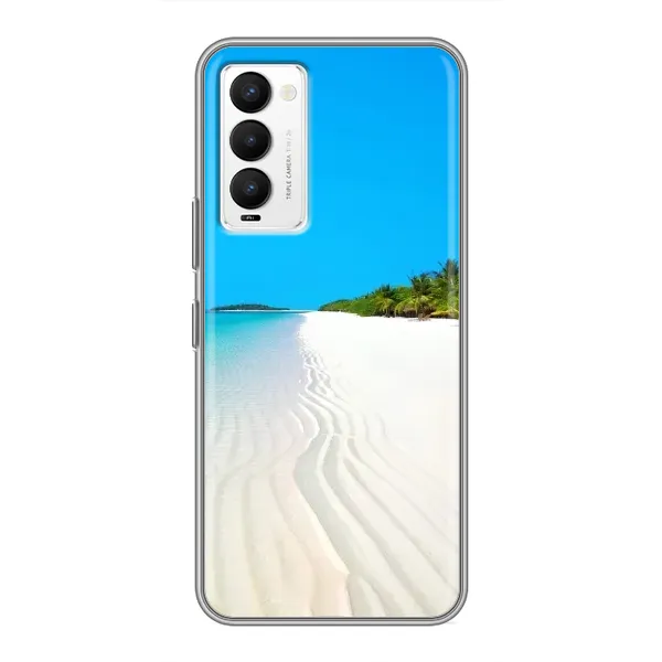 Чехол с рисунком «Море песок» для TECNO Camon 18 / Camon 18P Чехол с рисунком «Море песок» для TECNO Camon 18 / Camon 18P